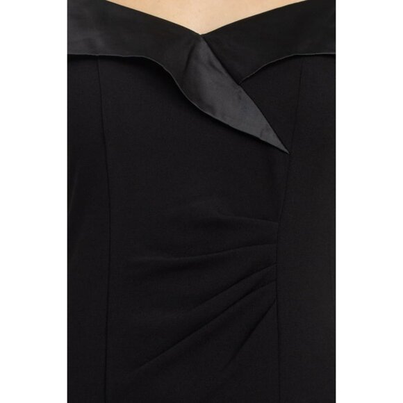 S.L. Fashions Women's Short Off The Shoulder Sheath Dress with Side Ruche - Picture 7 of 9